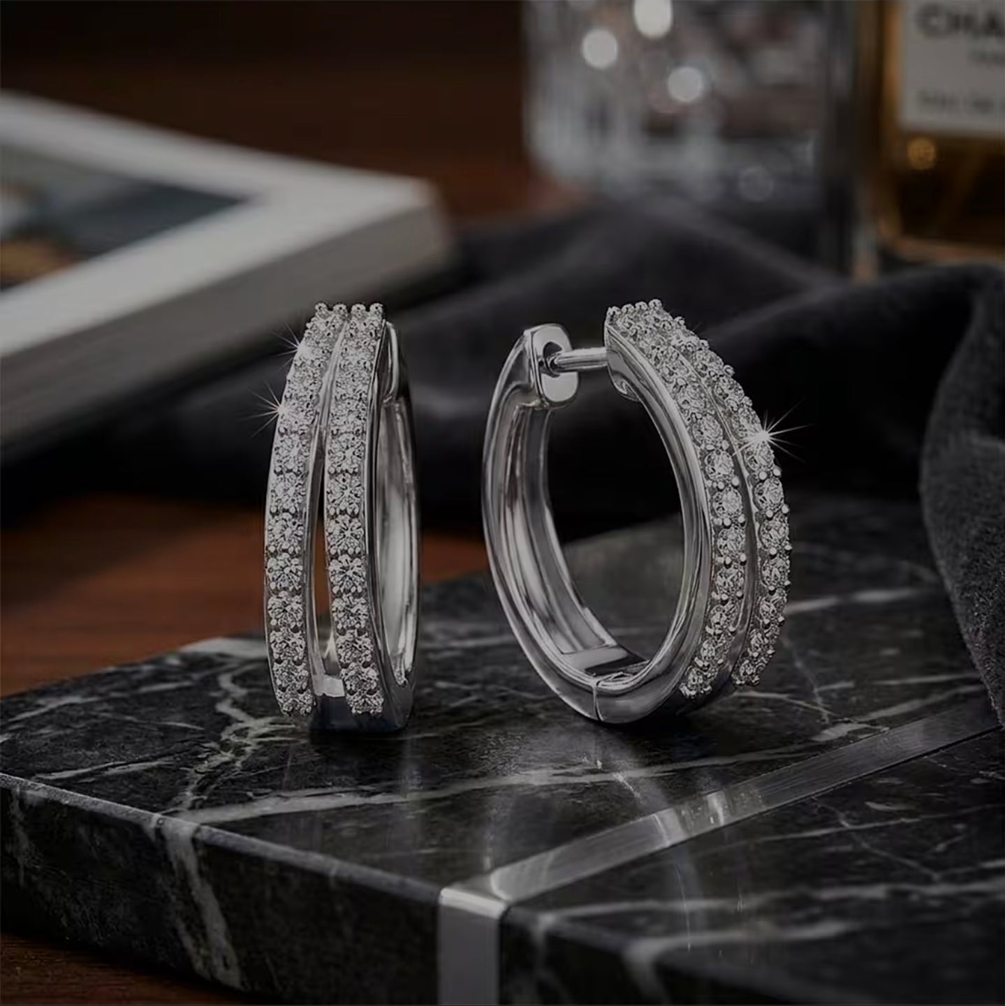Lumière Diamond Hoops