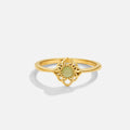Mandala Jade Ring